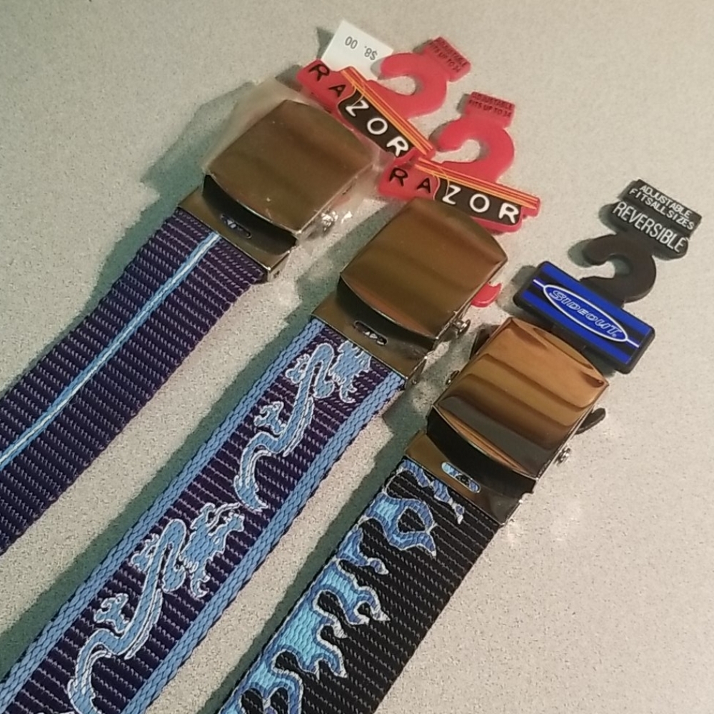 3 Razor Cloth Belts - Picture 5 of 5